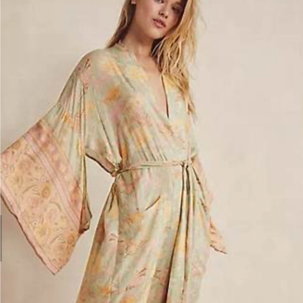 Spell Butterfly Botanical Kimono Robe